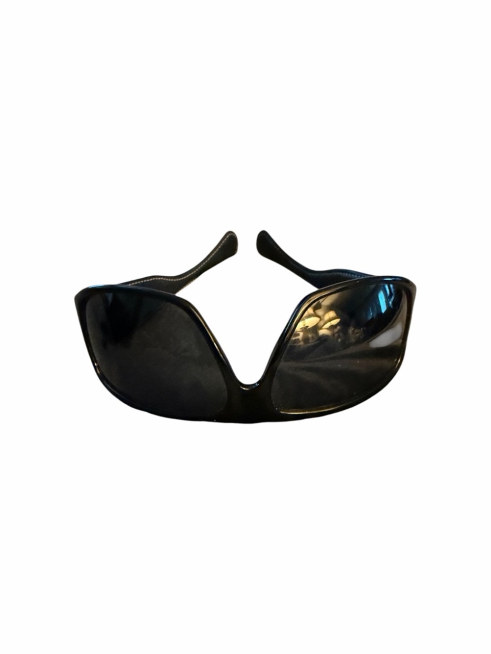 Chrome Hearts Black Hard James Sunglasses RARE Black Leather Triple Cross - Picture 5 of 7